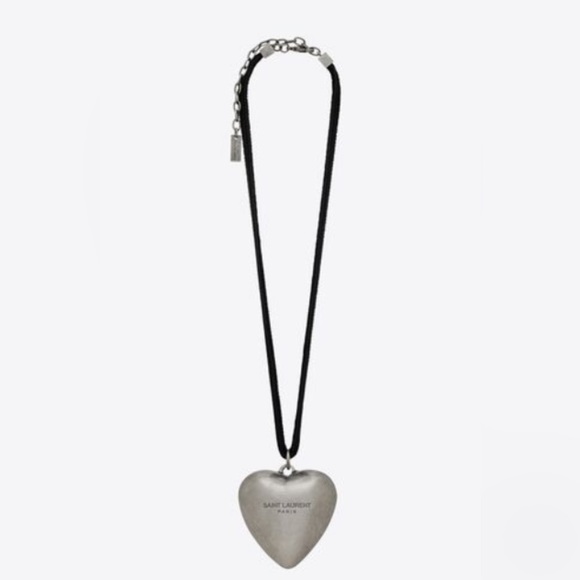 Saint Laurent Oversized Heart Choker! - Picture 1 of 3